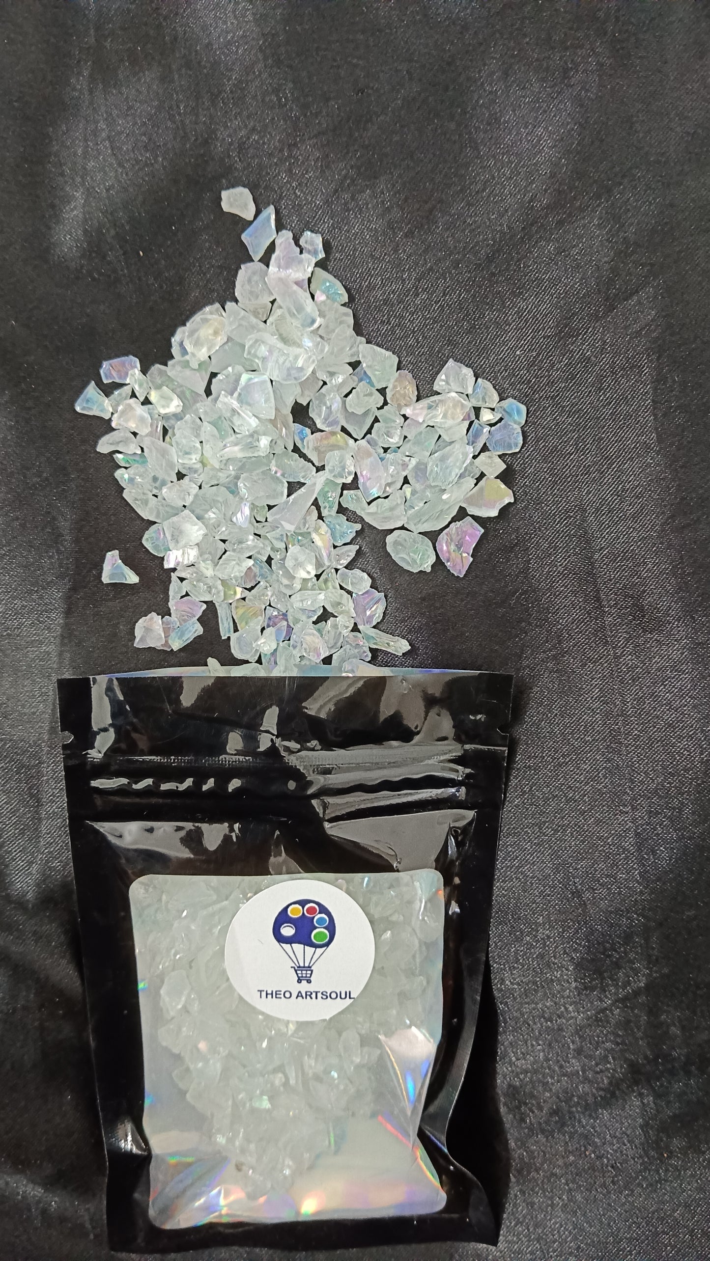 Rainbow colour stone