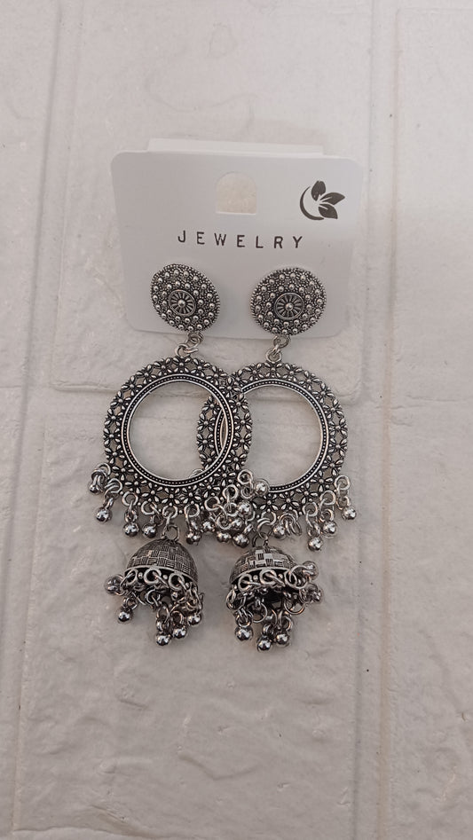 Silver Jhumka 122