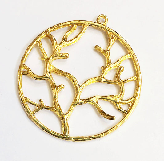 Gold Tree pendant pack of 1