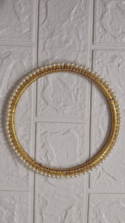 6" golden  border ring