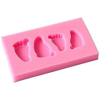 Baby foot  candle mold