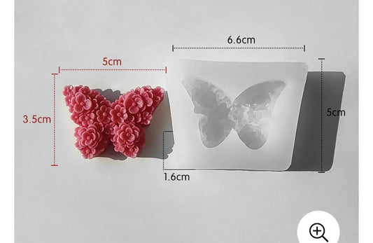 Butterfly candle mold