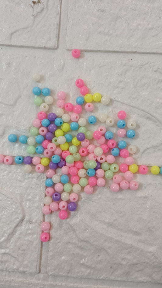 Colour  mixed beads