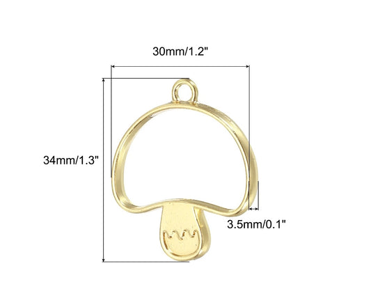 Gold Mushroom bezel pack of 4