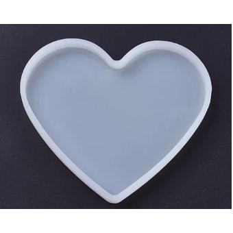 4" heart coaster mold