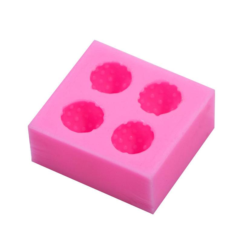 4 cavity Strawberry candle mold