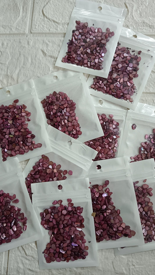 Red ruby shell granules