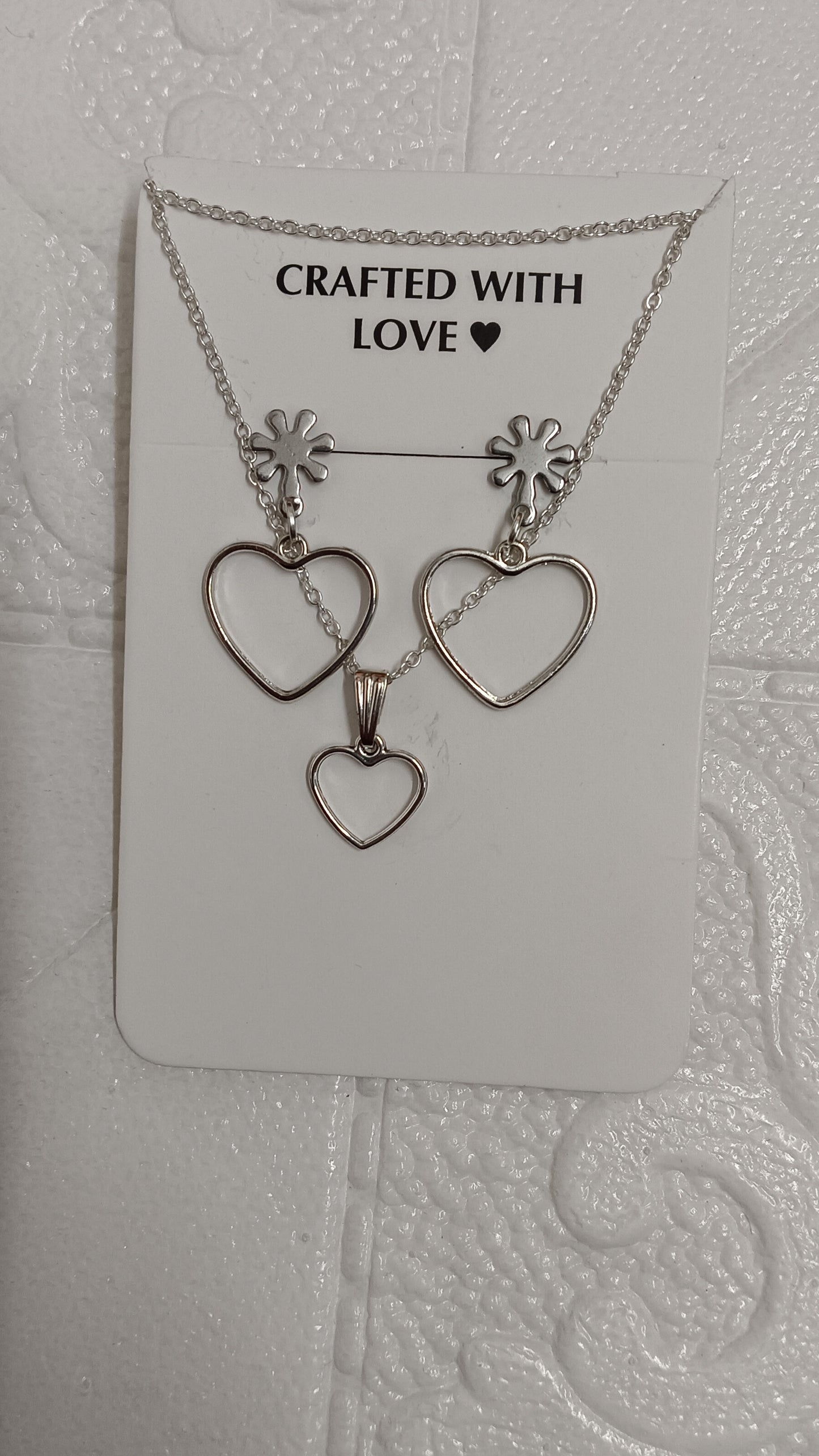 Silver earrings set