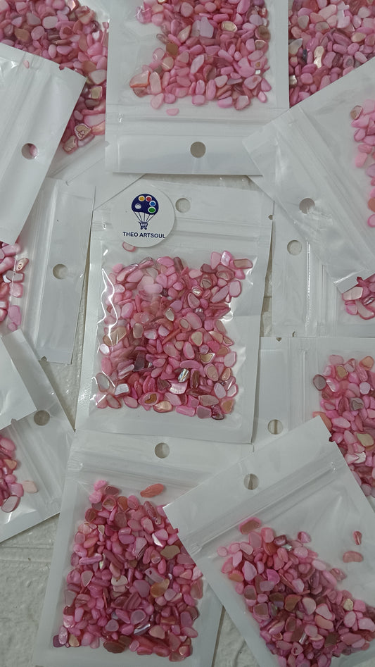 Pink granules