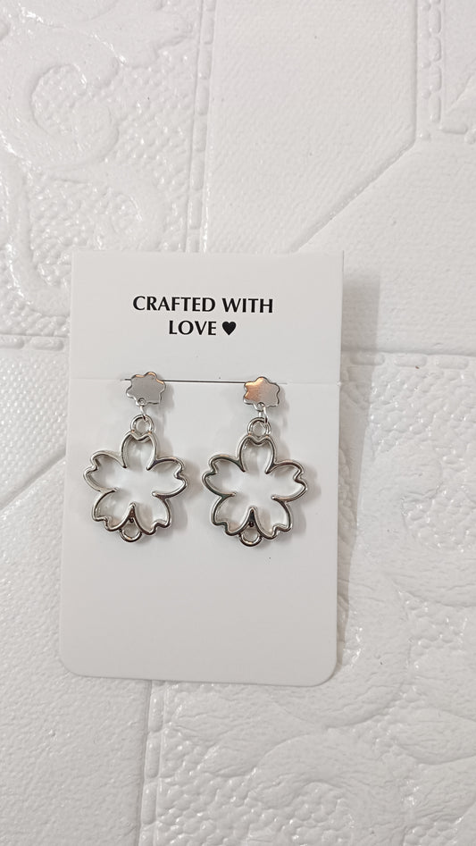 Silver earrings