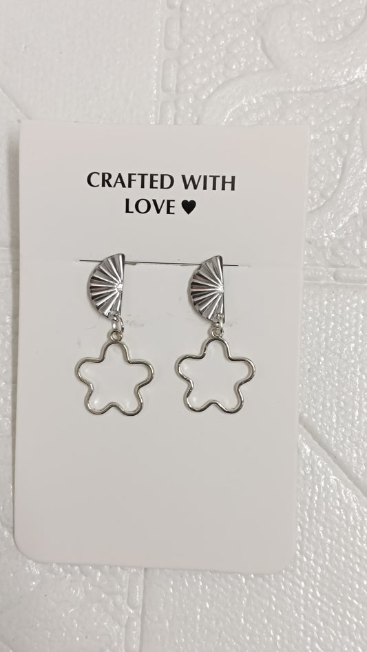 Silver earrings