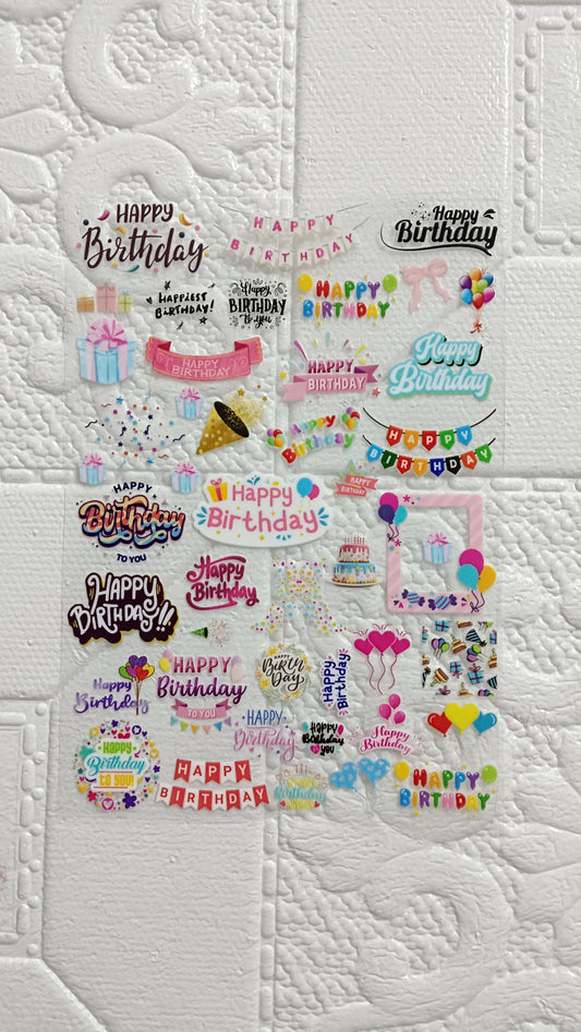 Happy Birthday sheet