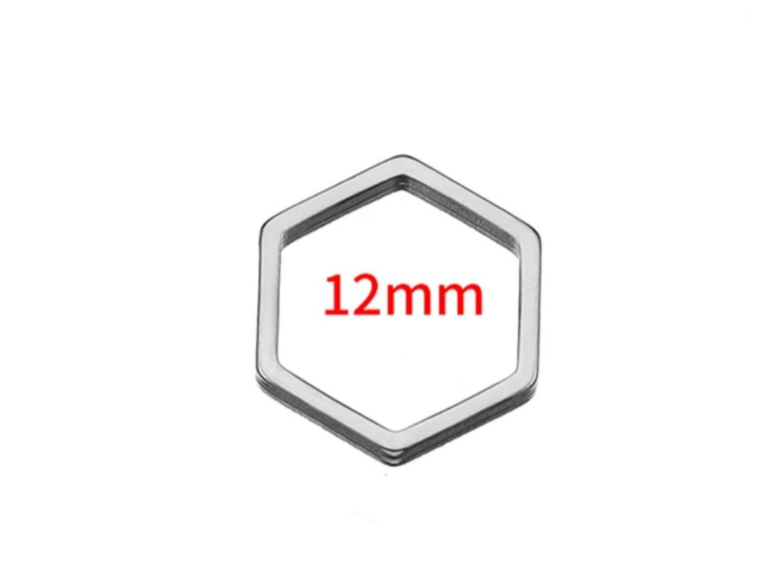 Small hexagon without hole pack of 1