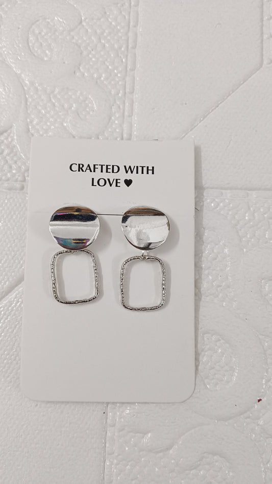 Silver earrings