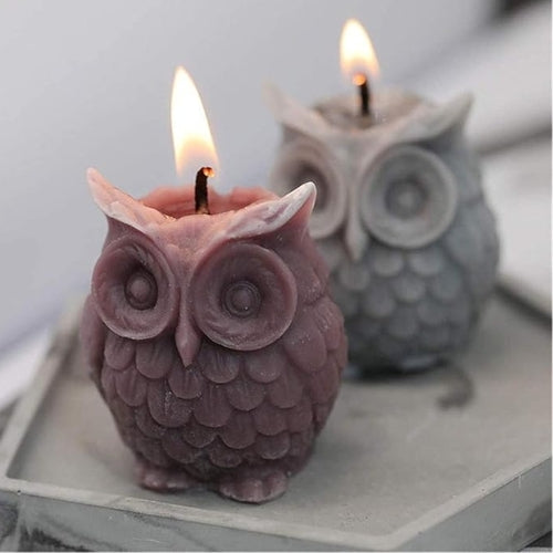 Owl candle mold