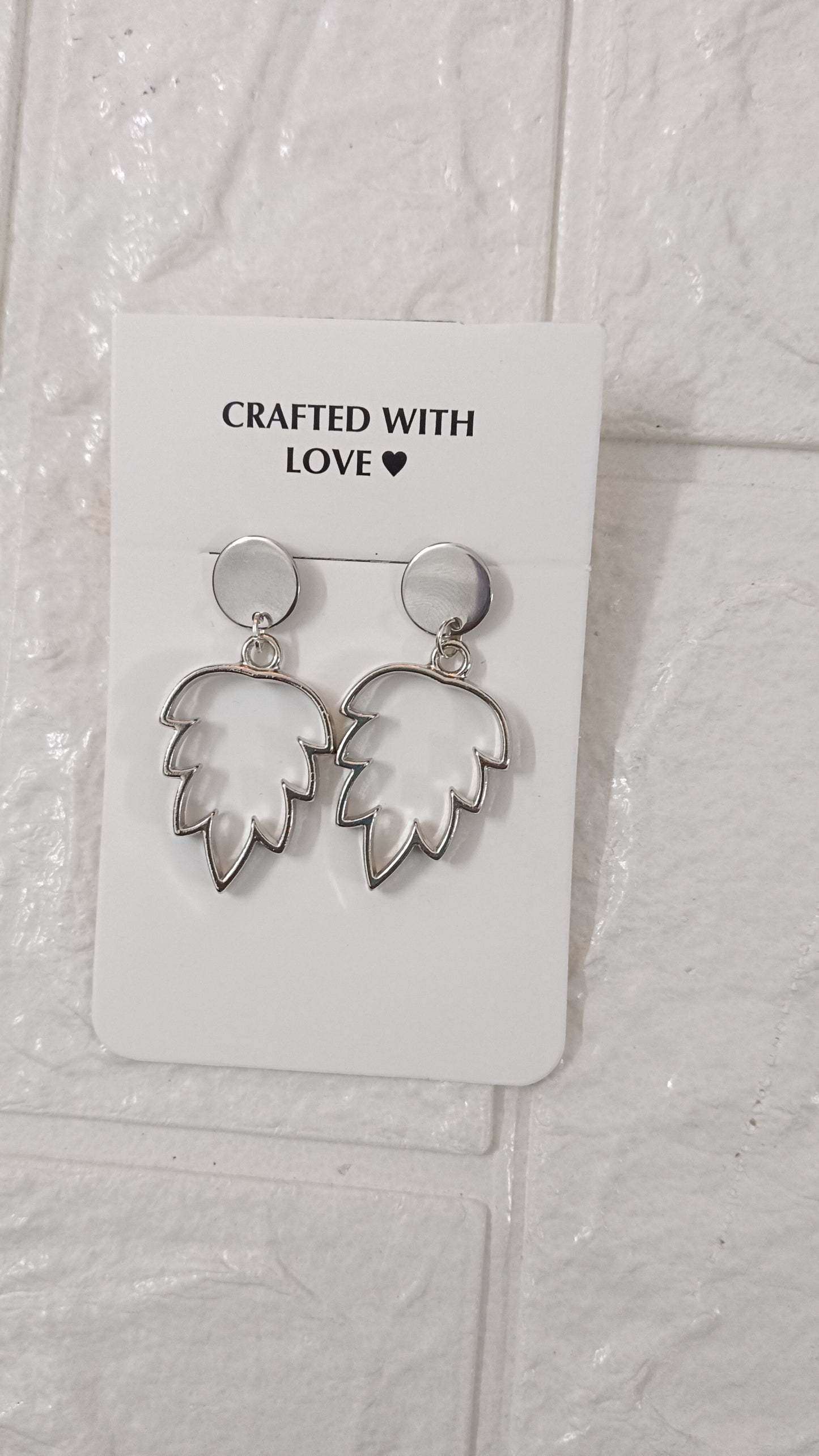 Silver earrings