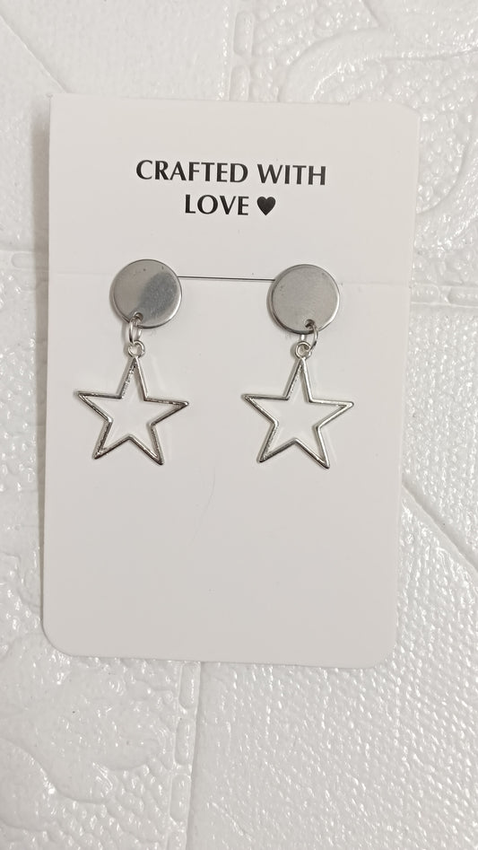 Silver earrings