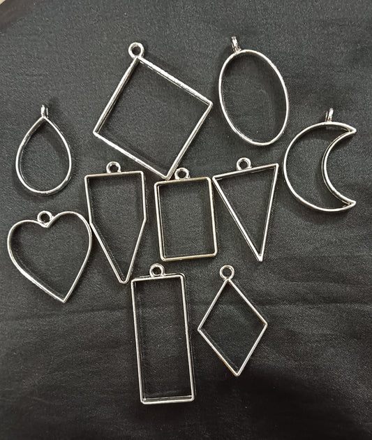 Silver pendant pack of 10