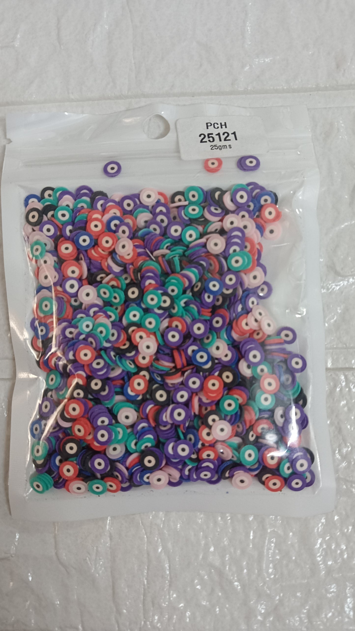 Evil eye polymer clay