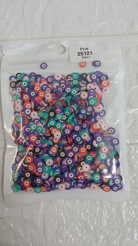 Evil eye polymer clay