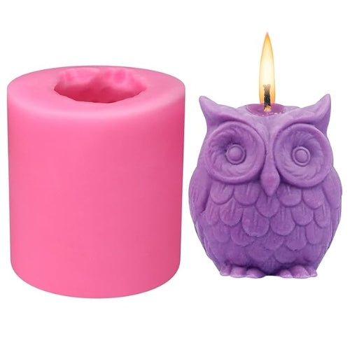 Owl candle mold