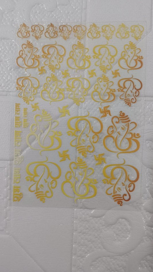 Ganesh ji sticker sheet
