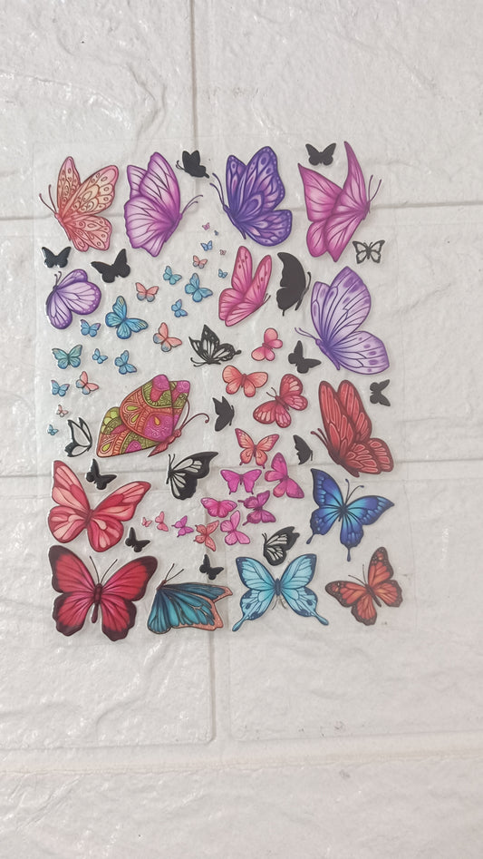 Butterfly sticker sheet