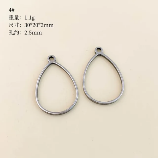 Drop shape pendant pack of 1
