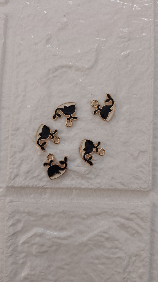 Whale charms pack of 1