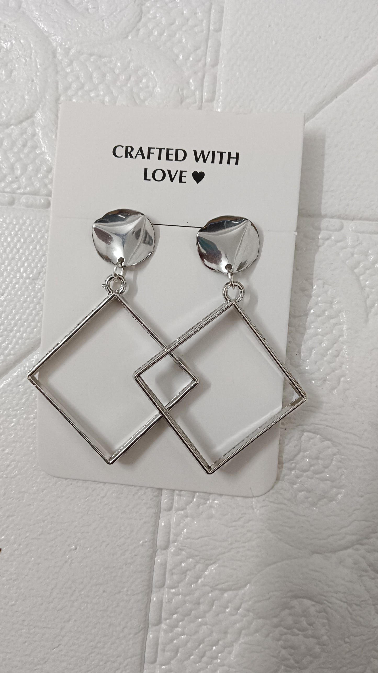 Silver earrings