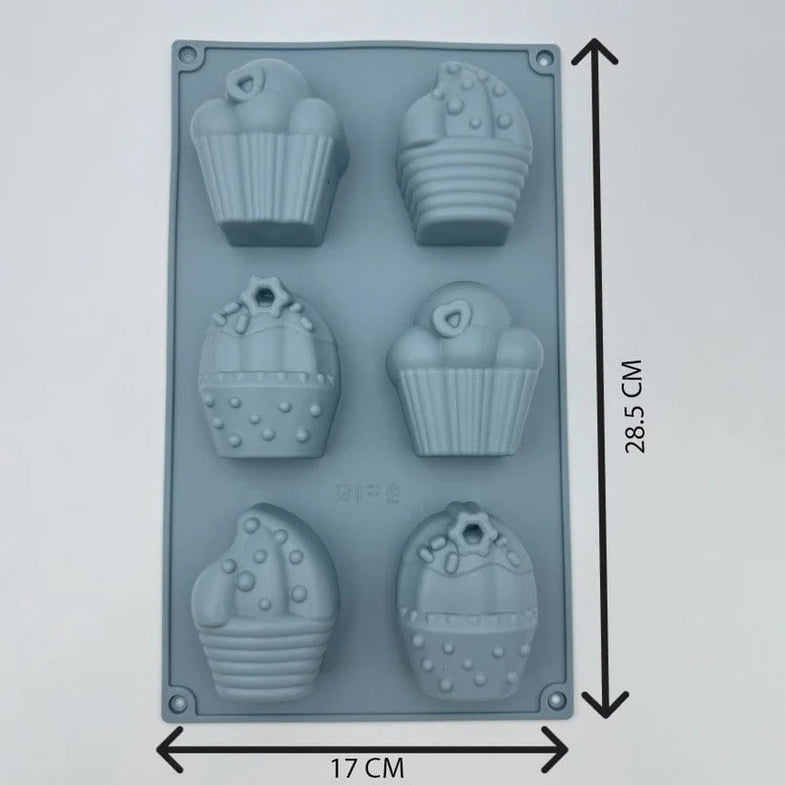 Cupcake candle mold