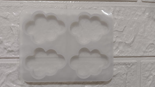 4cavity cloud shape keychain mold