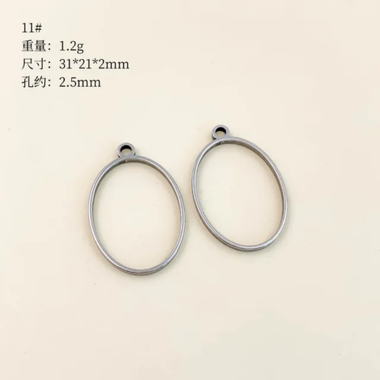 Oval pendant pack of 1