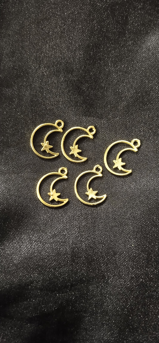 Moon small Pendent bezels pack of 5