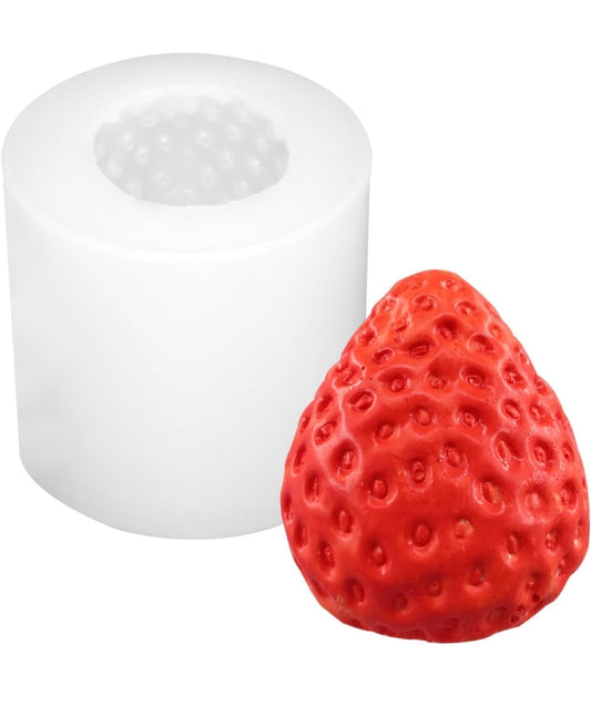 Strawberry candle mold