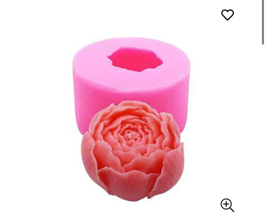 Small peony candle mold