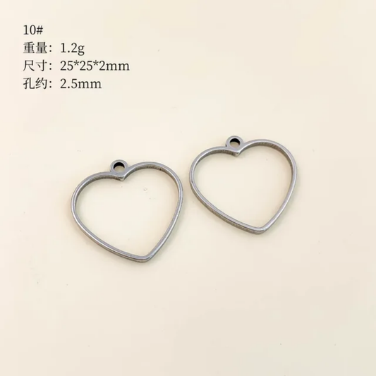Heart pendant pack of 1